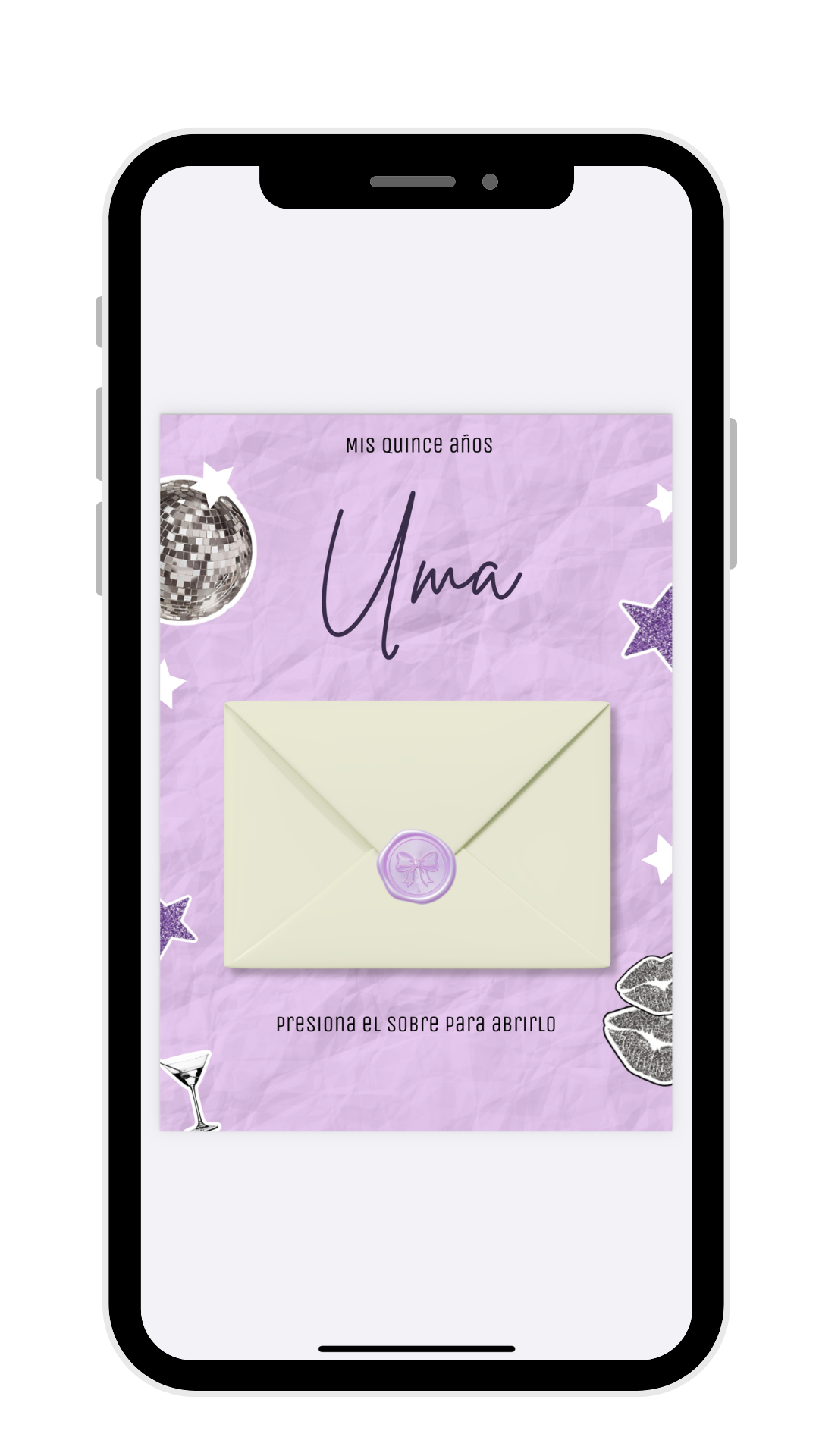 Invitación digital de Uma